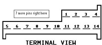 GM 21 pin radio, 7 more pins? -- posted image.