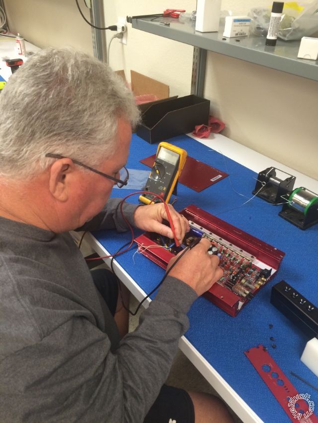 A Dream Come True, Bernie Boland Working on my Amp! - Last Post -- posted image.