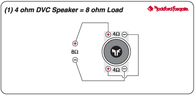 2 or 4 Ohm amp/8 Ohm Sub -- posted image.