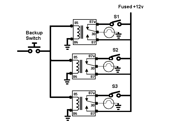 Lights come on with back up and switch? - Last Post -- posted image.