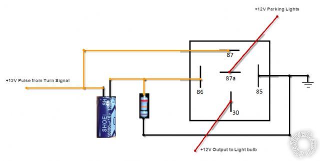 turn signal to steady relay -- posted image.