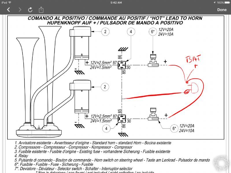 Train horn relay switch -- posted image.