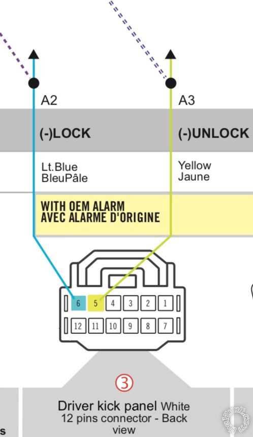 Avital 4105 Install/Troubleshooting, Nissan NV 3500 - Page 3 -- posted image.