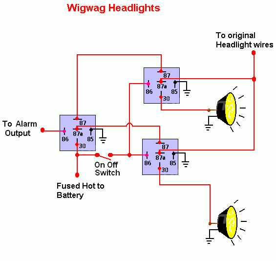 relay to make my head light flash -- posted image.