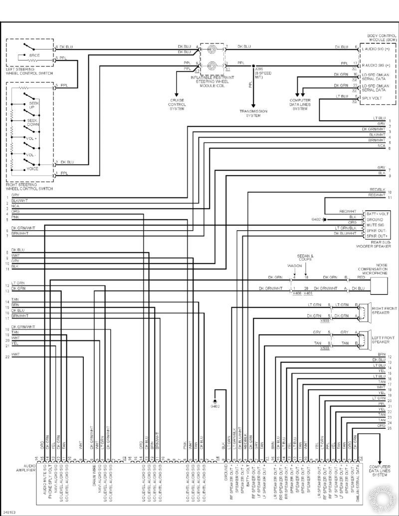 2011 CTS4 Sedan Stereo Wiring -- posted image.