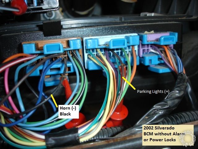 1999-2002 Silverado Remote Start w/Keyless Pictorial 2006 silverado parking light wiring diagram 