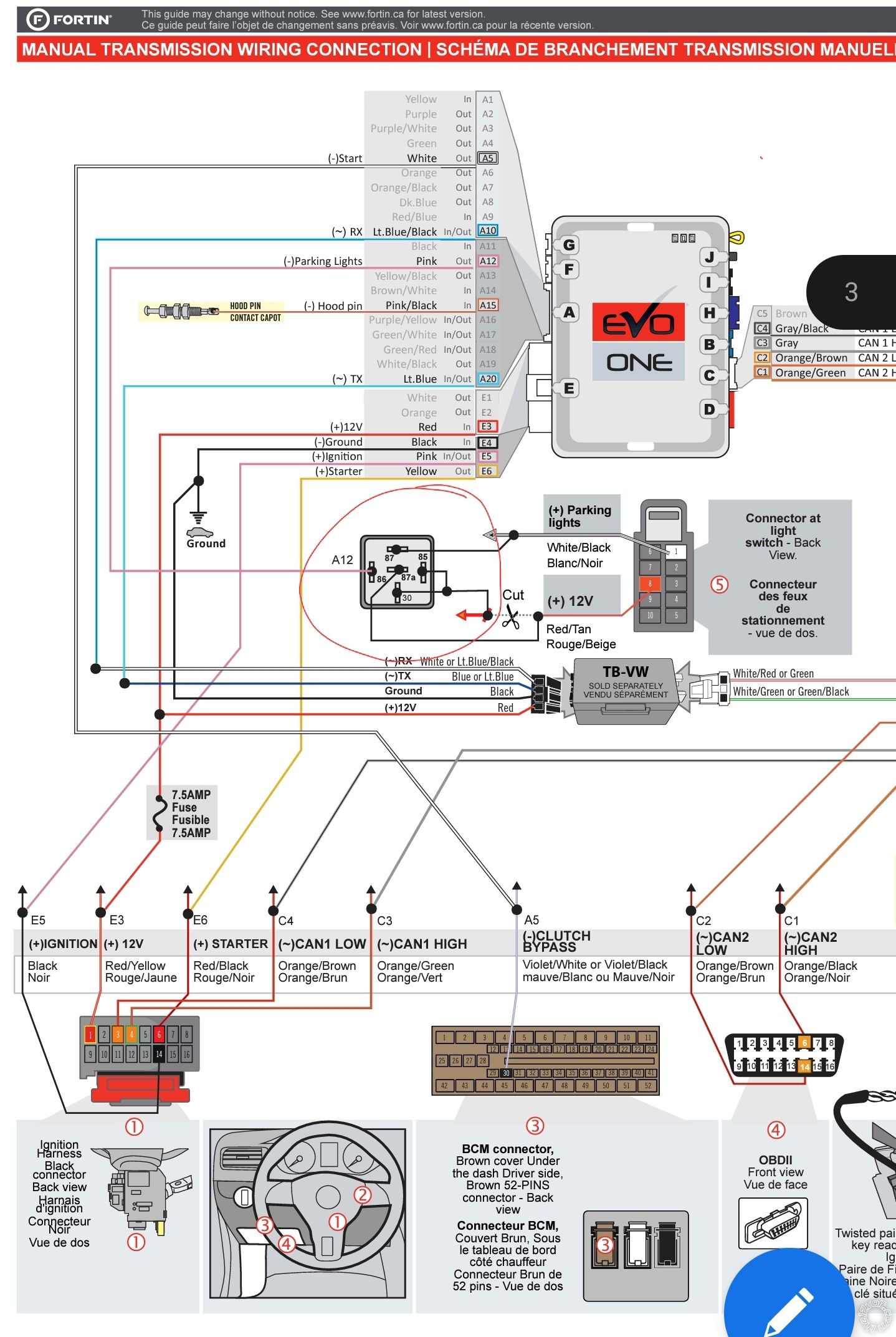 Fortin EVO One Relay Wiring -- posted image.