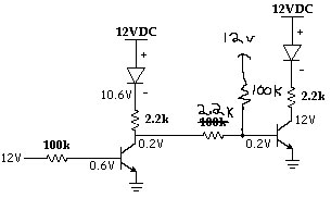 Transistors to switch leds on/off -- posted image.
