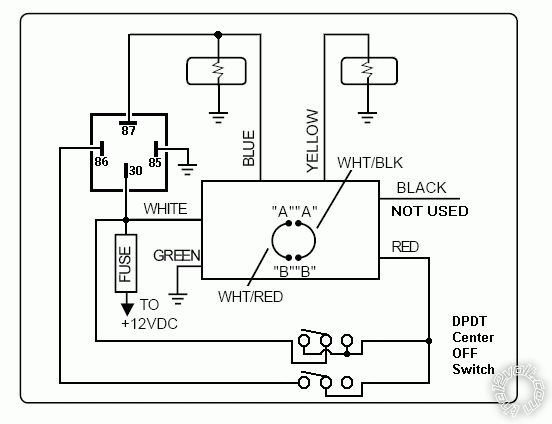 wiring 100w off road lights with flasher -- posted image.