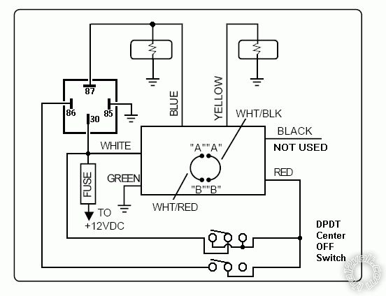 wiring 100w off road lights with flasher