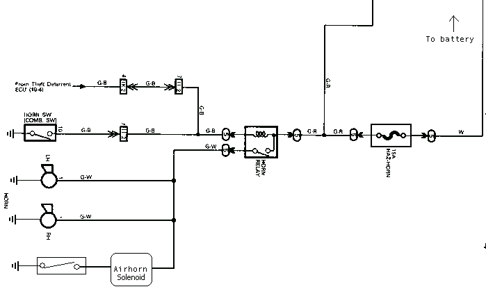 air horn circuit diagram is it correct?