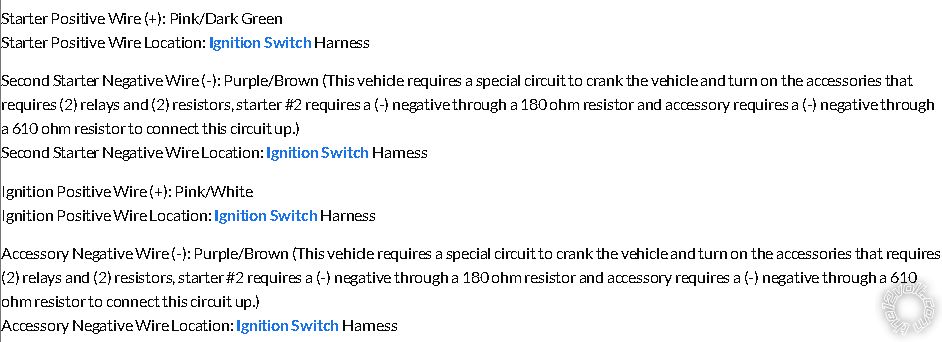 2006 Chrysler 300C, Avital 5105L Wiring -- posted image.