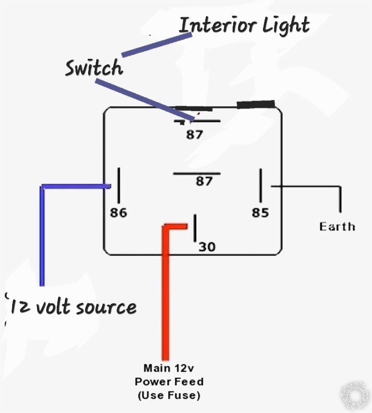 Can I Use A Relay Wired Like This For Lights? - Last Post -- posted image.