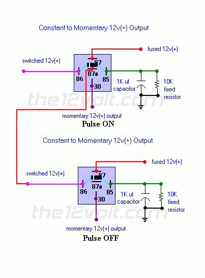 latching relay to pass continuity -- posted image.