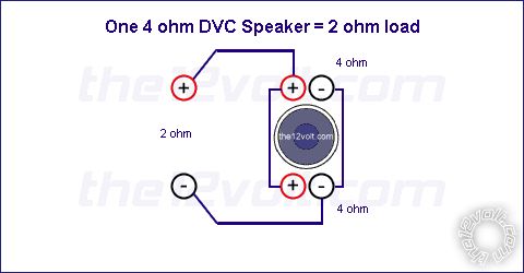 Bridging One Alpine S-W10D4 Dual 4 Ohm Sub to 2 Channels? -- posted image.