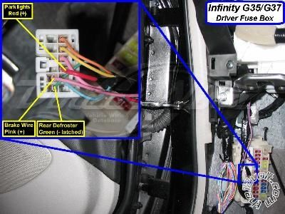 2012 Infiniti G37 Alarm/Remote Start, Stereo Wiring -- posted image.