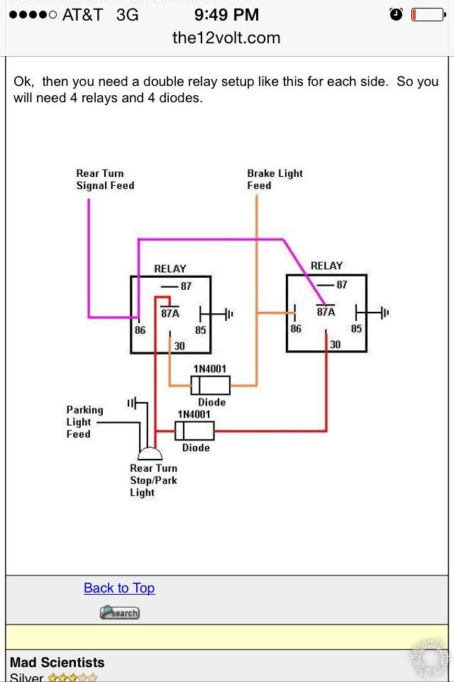 adding turn signals with brake lights -- posted image.