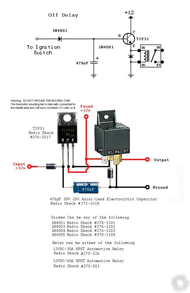 relay on for 1 sec after power loss - Last Post -- posted image.