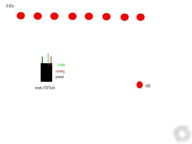 connecting led's to 2057 socket/bulb -- posted image.