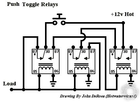 single button latching relay -- posted image.