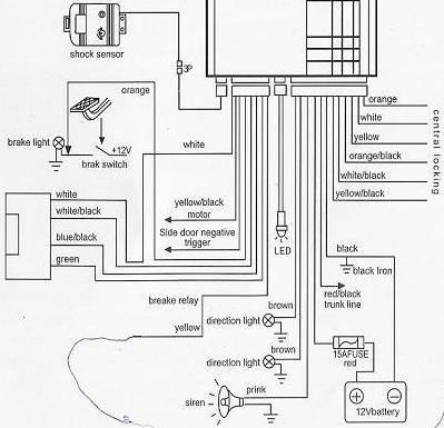 Motorcycle Alarm System Wiring Diagram from www.the12volt.com