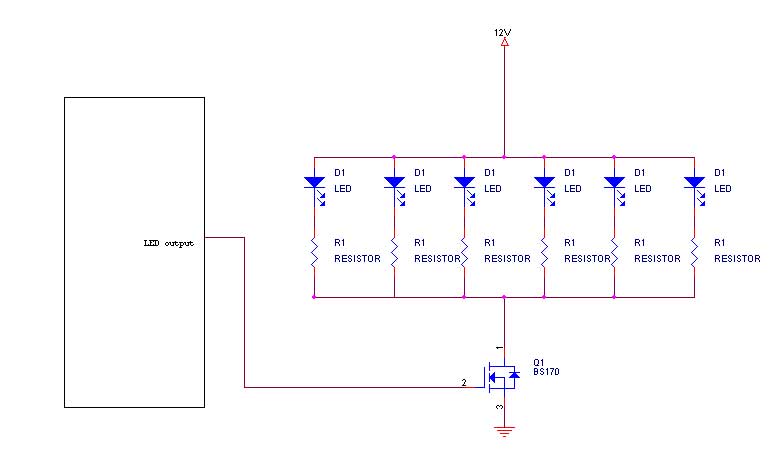 Adding LEDs to alarm output - Page 2 -- posted image.