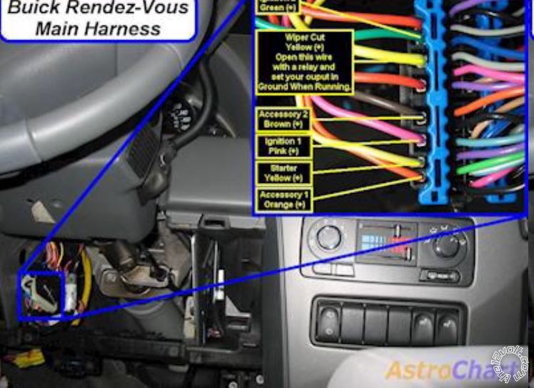 2006 Buick Rendezvous Remote Starter Ignition Wire Clarification -- posted image.