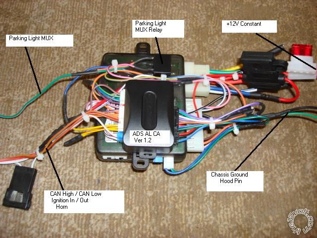 Car wiring diagram starter remote Viper 4105v