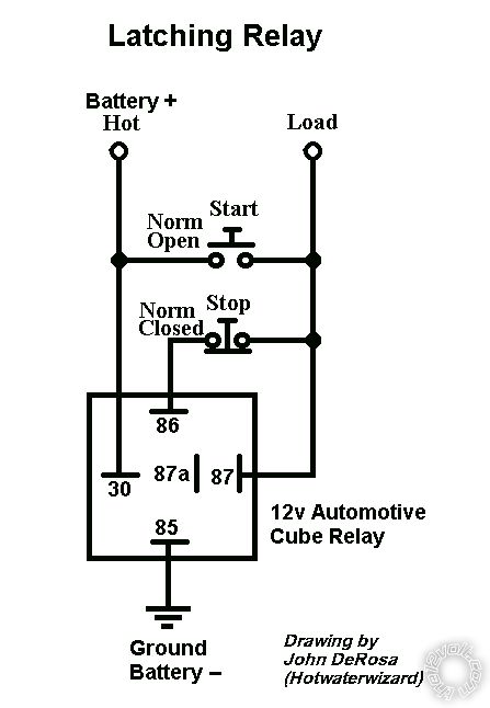 single positive pulse to constant on/off? -- posted image.