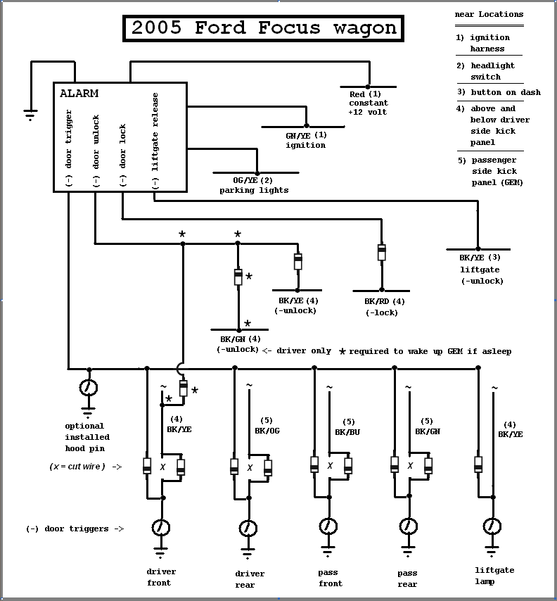 2005 Ford focus wiring harness #5