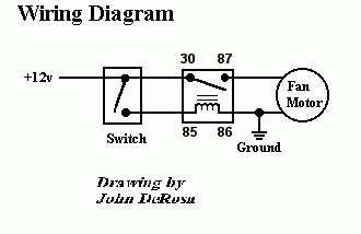 Relay/Switch for fan -- posted image.