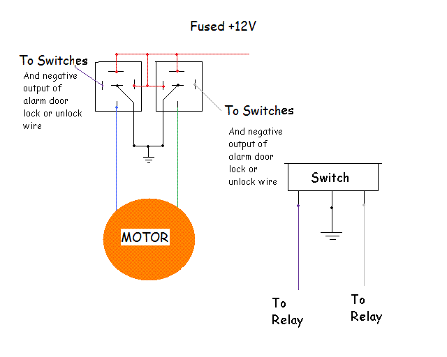 wiring a small motor relay -- posted image.