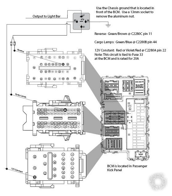 LED Light Bar Wiring, 2017 Ford F-150 -- posted image.