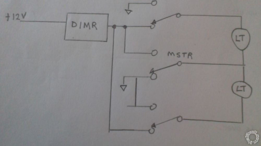 Two Lights w/Switches + 1 Dimmer + Switch - Last Post -- posted image.