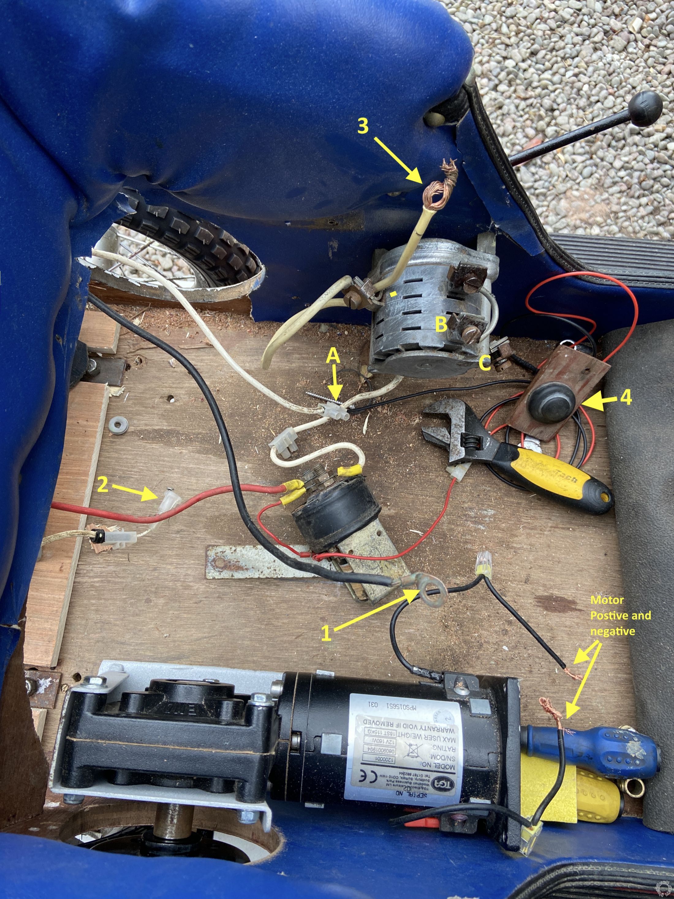 Making Sense Of Wiring In A Home Made Childs Toy Car -- posted image.