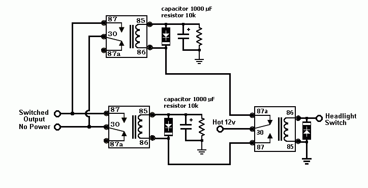 popup headlight trigger from dipped beam -- posted image.