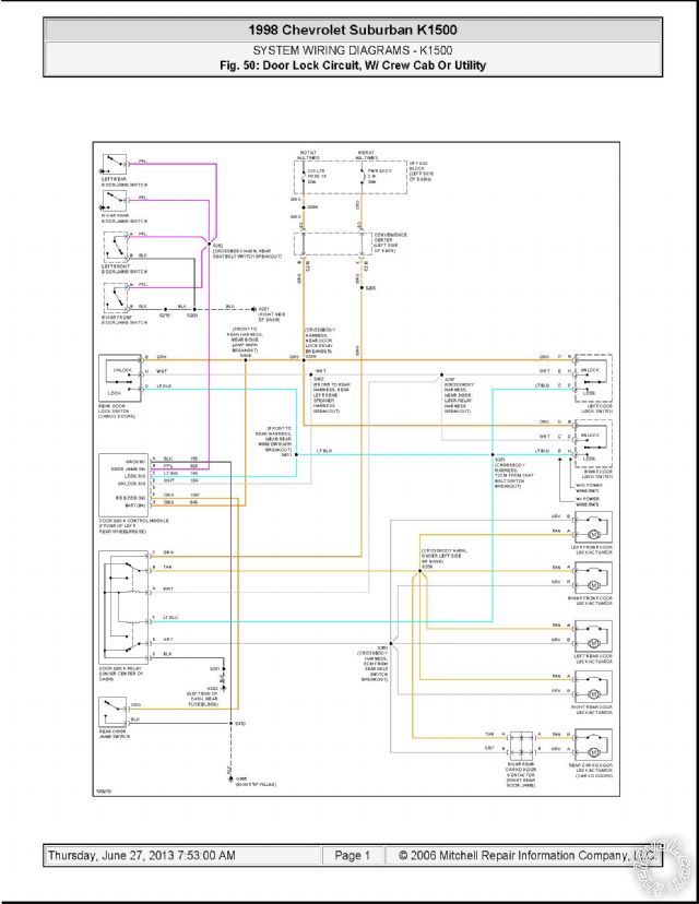 mixed door lock wiring, 98 chevy pu - Last Post -- posted image.