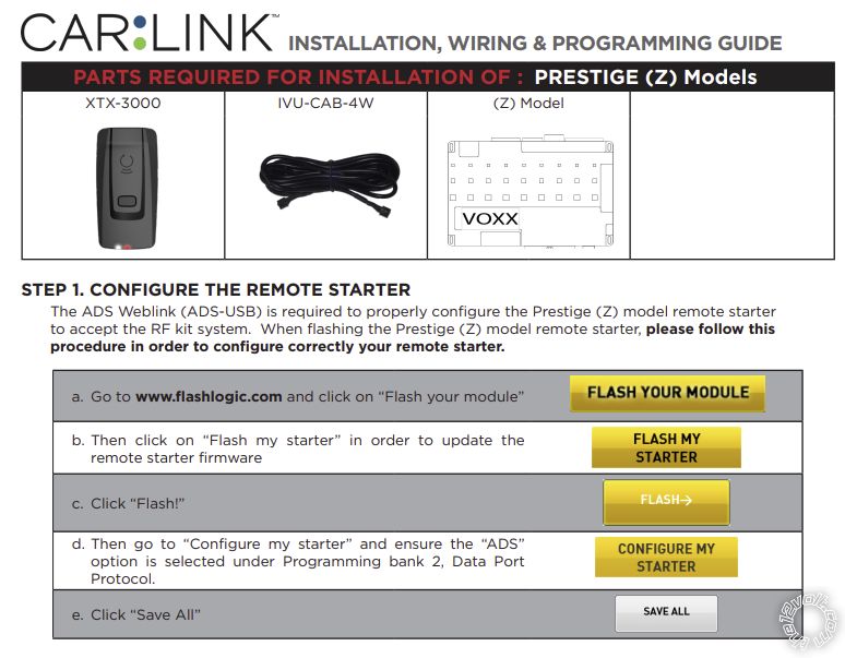 Carlink ASCL6 Install On Prestige APS997Z - Last Post -- posted image.