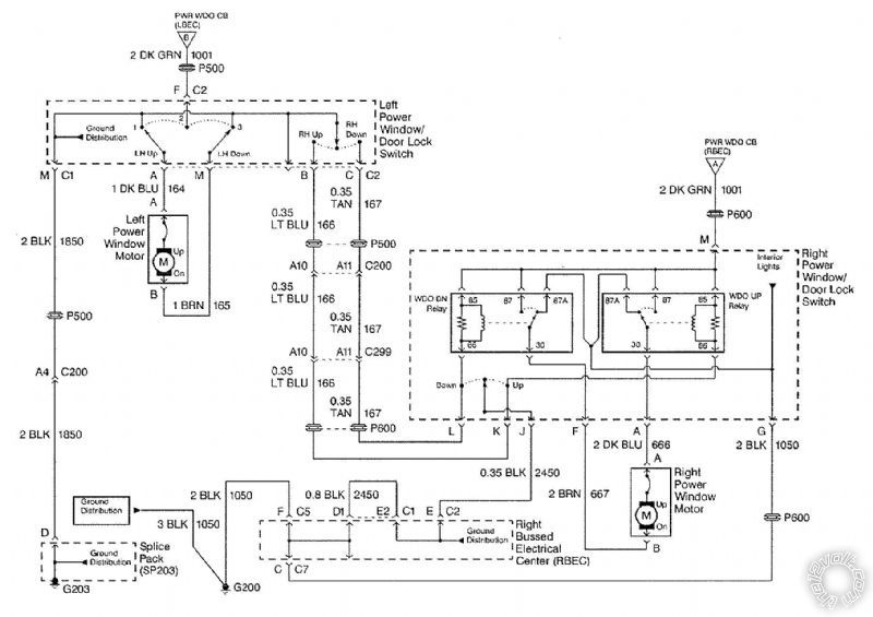 535t window module 99 Silverado