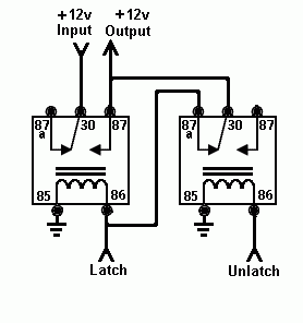 relay to turn on car stereo -- posted image.