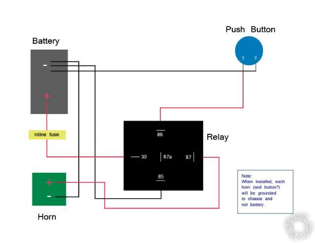 stuck on relay for horn -- posted image.