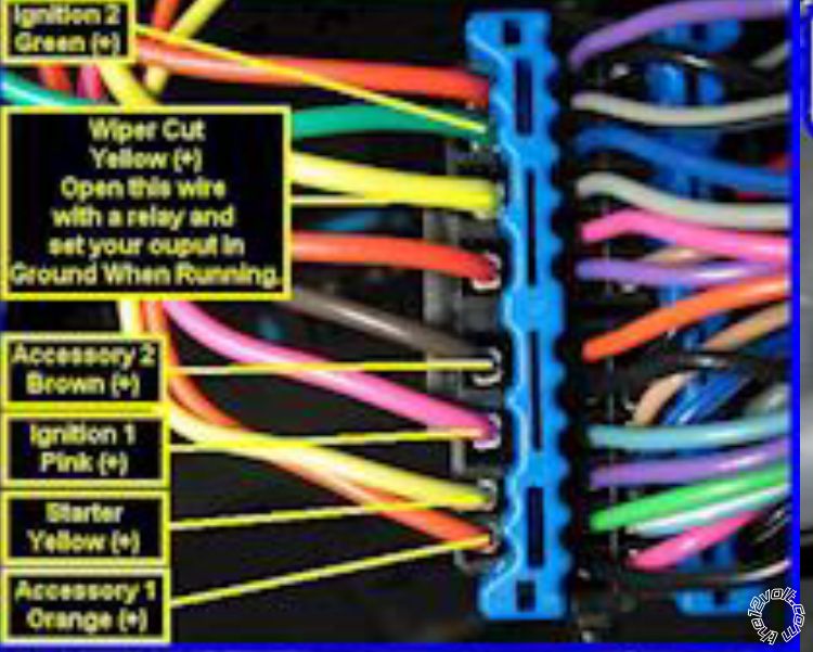 2006 Buick Rendezvous Remote Starter Ignition Wire Clarification -- posted image.