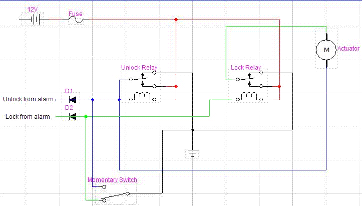 circuit diagram for power locks -- posted image.