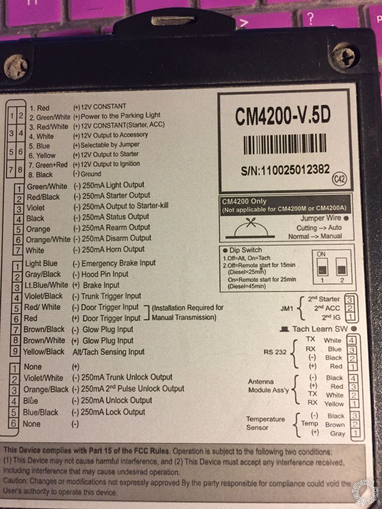 Compustar cm4200-v.5d -- posted image.