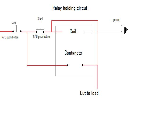 latching relay to pass continuity -- posted image.