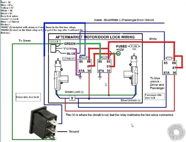 adding a switch to aftermarket door locks - Page 7 -- posted image.
