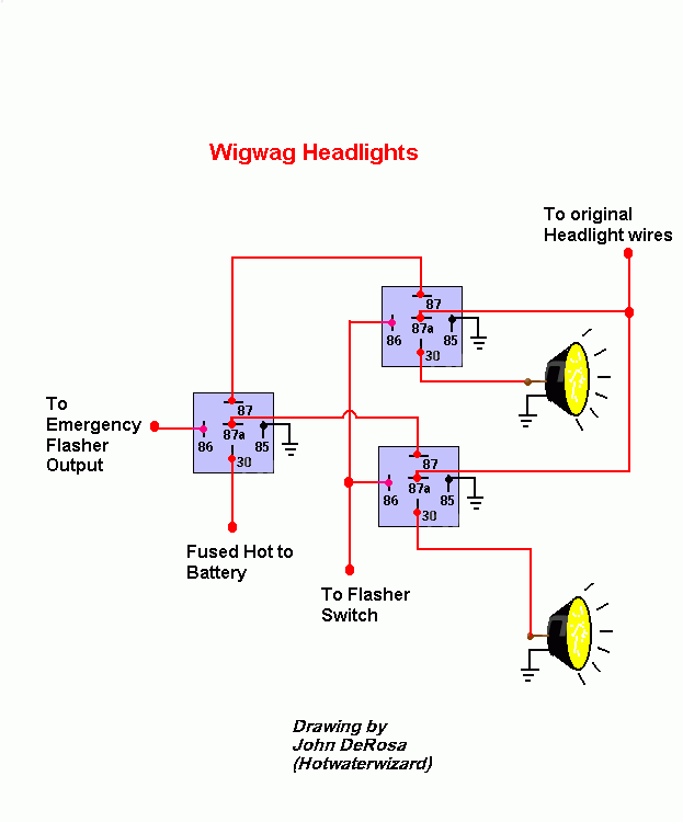 relay diagram to make headlights blink - Last Post -- posted image.