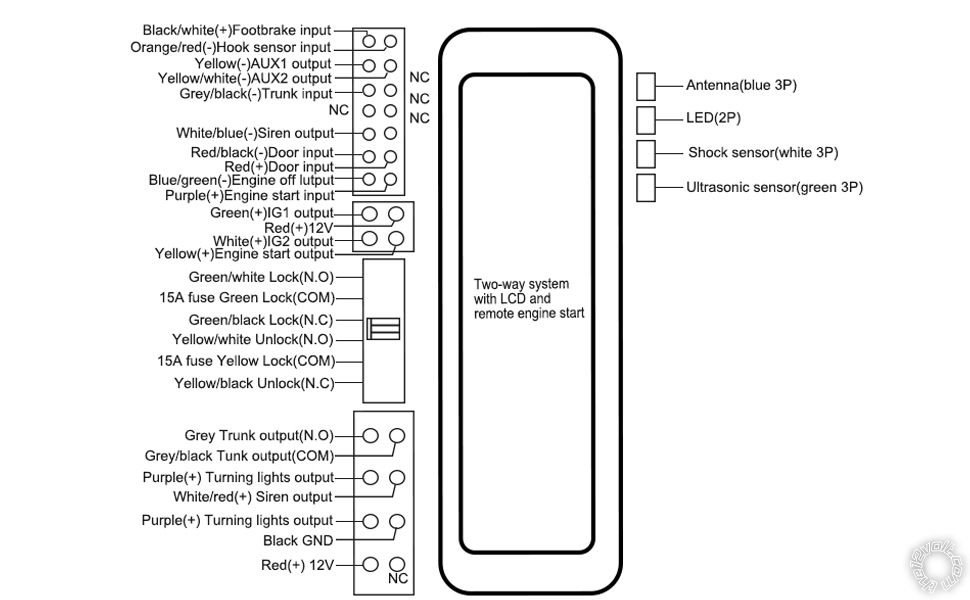 1997 Ford F-350 Auto 7.3, Giordon Remote Start/Alarm -- posted image.