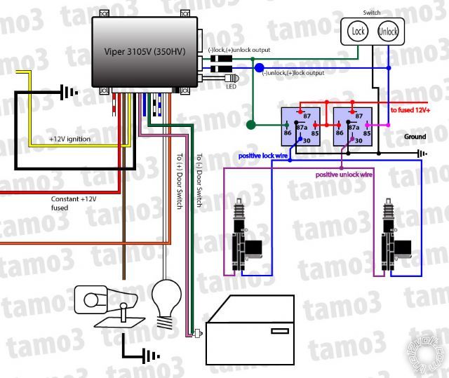 2 actuators, 1 switch, 2 relays or 4 relays -- posted image.