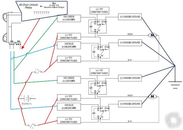 multiple relays for door locks? - Last Post -- posted image.